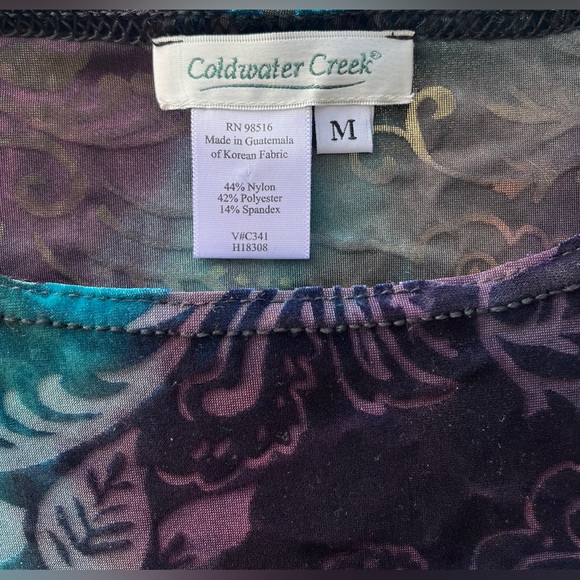 Coldwater Creek Velour Top - Picture 4 of 6